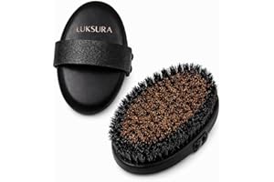 Copper Body Brush - Dry Brushing Body Brush with Ion Charged Copper Bristles, Glowing Skin, Lymphatic Drainage and Blood Circ