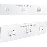 KINCMAX 2-Pack Strong Sticky Waterproof Heavy-Duty Wall Adhesives, Shower Caddy Adhesive Replacement Stickers, No-Trace Wall 