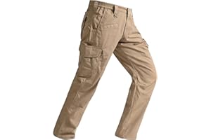 SPOSULEI Mens Tactical Pants Ripstop Cargo Work Pants with 9 Pockets Water Resistant Breathable Hiking Construction Pants