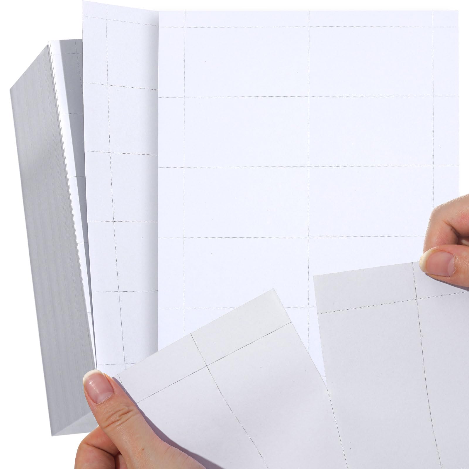 Photo 1 of 1000 Piece Blank Printable Business Cards 3.5 x 2, Perforated Card Stock Paper for Inkjet and Laser Printers, 10 Cards Per Sheet - (White)