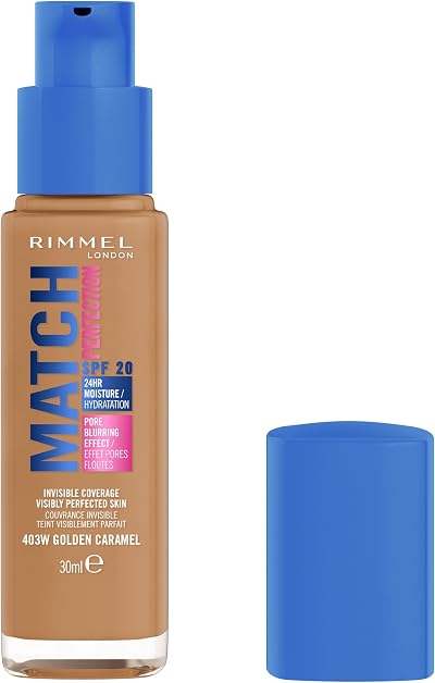 Rimmel Match Perfection Foundation 403W Golden Caramel SPF20 30ml