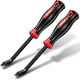 2 Pack Heavy Duty Upholstery Staple Remover Tool, Non-Slip Handle Carpet Staple Remover