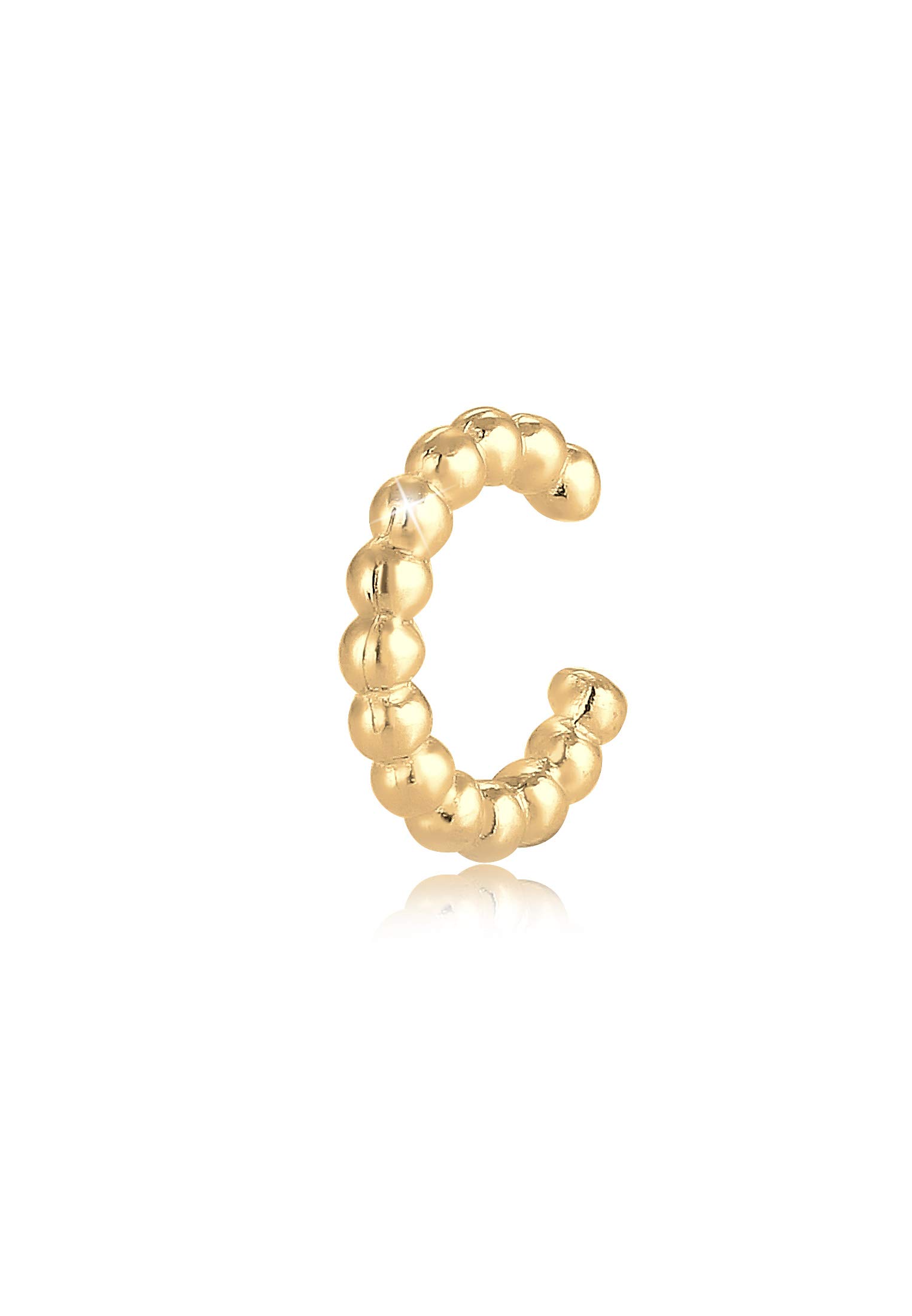 Elli Earrings Single Ear Cuff Balls Ear Cuff Basic 925 Silver, one size, Metal,