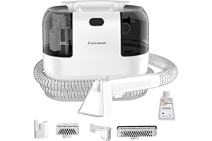 COCEAN Nettoyeur portable multifonction pour tapis et tissus d'ameublement, nettoyeur de moquette, nettoyage puissant des tac