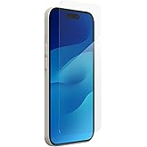 ZAGG Glass+ Screen Protector for iPhone 15-3X Stronger with Reinforced Edges, Scratch & Smudge-Resistant Surface, InvisibleShield, Easy to Install