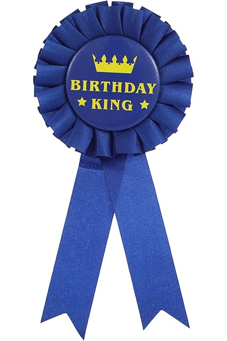 Happy Birthday Brooch Pin - Satin Fabric Rosette Badge For Party Decor - View #9
