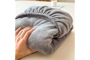 Nokolulu Fleece Twin Size Fitted Sheet Only - Ultra Soft Velvet Flannel Fitted Bottom Sheet, Plush Shaggy Fuzzy Comfortable F