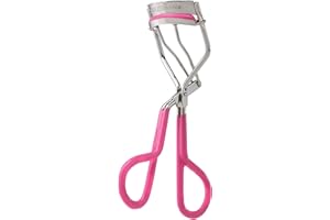 Tweezerman Neon Pink Comfort Grip Eyelash Curler - Makeup Eyelash Tool for All Eye Shapes