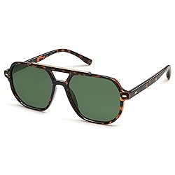 SOJOS Retro Trendy Aviator Polarized Sunglasses Men