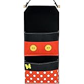 RUNROLE 2 Pocket Canvas Fish Extender - 10 Inch Width, Portable, Easily Customize, Hanging Storage Organizer, 2026&2027 FE for Gift Exchanges and Pixie Dust, Cruise Essentials
