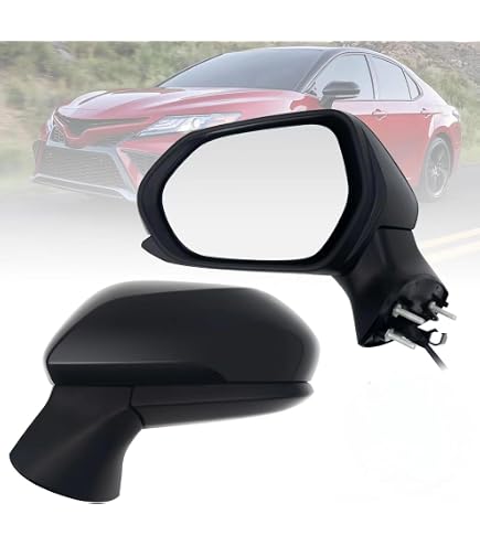 Copri Specchietti Laterali Neri Per Toyota Camry 2018-2021 - ABS Resistente, Protezione Urti, Sostituzione OE