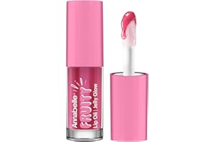 Annabelle Fruity Lip Oil, Black Cherry, Non-Sticky Jelly Texture, Fruity Flavour, Hydrating Lightweight Formula, Mineral Oil-