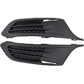 NewYall Set of 2 Left Driver and Right Passenger Side Front Bumper Grille Grill Fog Light Cover for VW Jetta 2011-2014