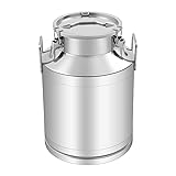 50L Stainless Steel Milk Can, 13 Gallon Heavy Duty