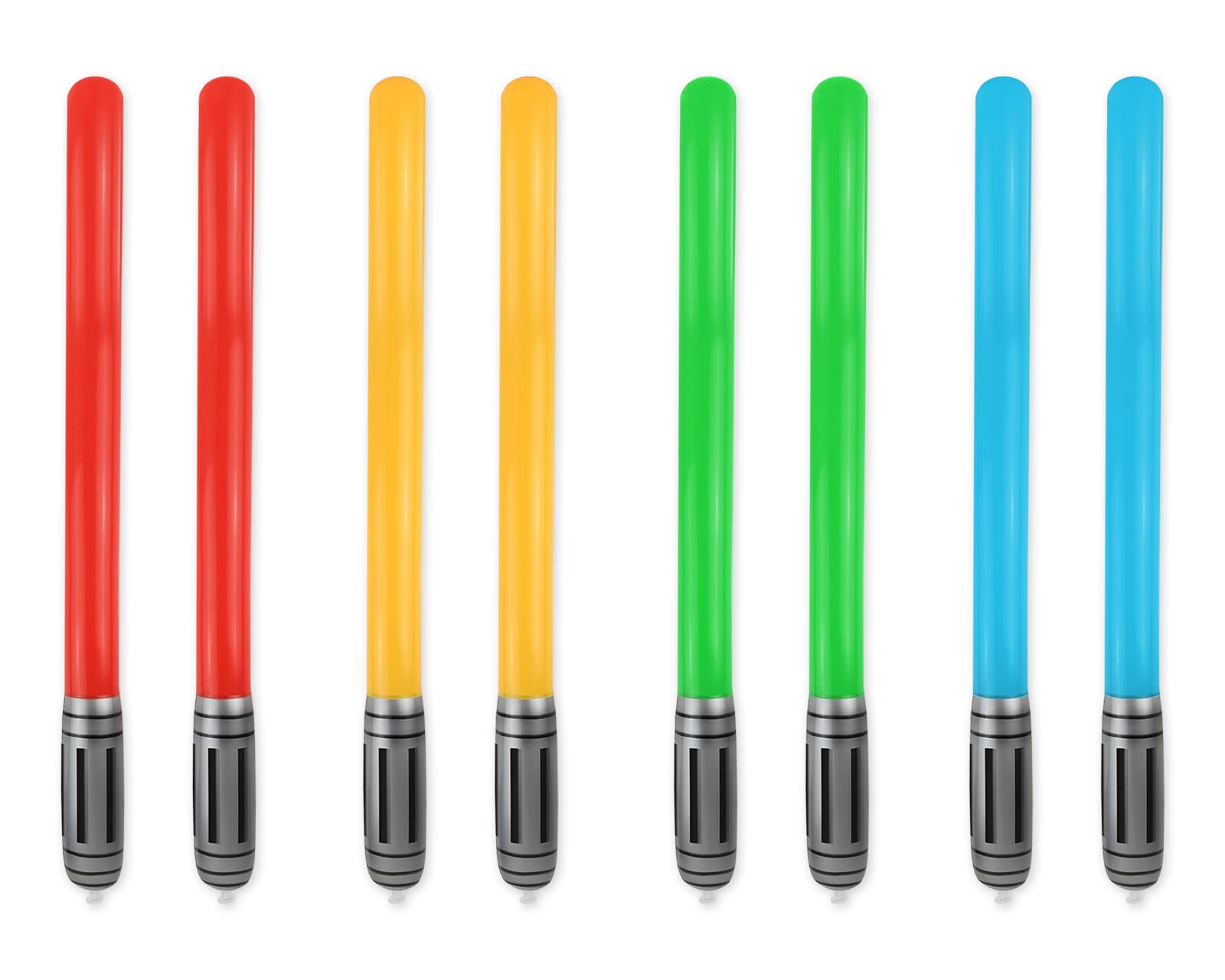 DS. DISTINCTIVE STYLE Inflatable Light Saber Sword Toys Set for Kids Party Favors (8 Pieces 4 Colors)