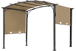 JANCANOPY 85''x 208'' Universal Doubleton Steel Pergola Replacement Cover for Pergola L-PG080PST, (Khaki)