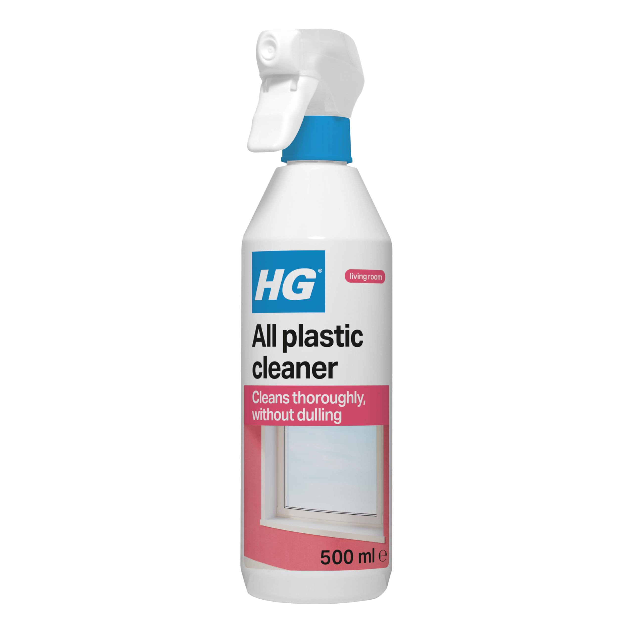 HG All Plastic Cleaner – Biodegradable Multi-Surface Cleaner for UPVC, Window Frames, Wallpaper, Plexiglass & Painted Areas - 500ml