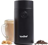 VonShef Electric Coffee Grinder 60g 150W Stainless Steel Blades Black view 9