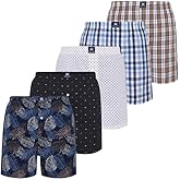 Noble Hues Mens Underwear Cotton Boxers Pack - Mens Boxers with Everyday Comfort, Cool & Breathable Boxers for Men