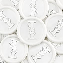 25Pcs White Wax Seal Stickers Handmade Vintage