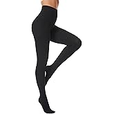 Frola Women’s Fleece Lined Tights Thermal Opaque Winter Pantyhose Warm Thick Stockings with Plush Lining