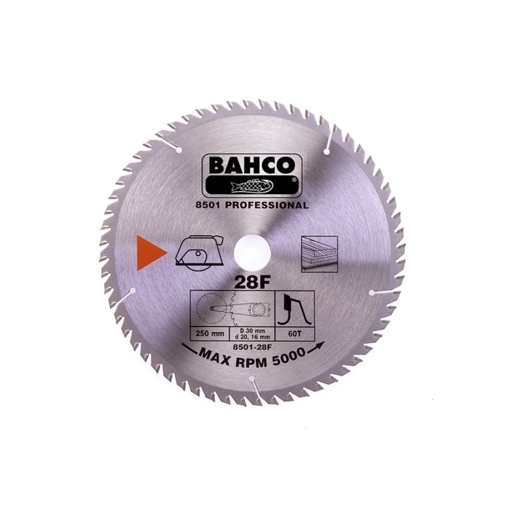 Bahco 8501-17F Circular Saw Blade with 40 Teeth for Wood, 0 V, Silver, 210 mm