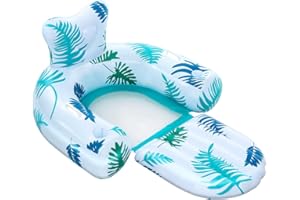 JAZGROM Pool Floats Adult Heavy Duty Inflatable Pool Lounger Floating Tanning Rafts Water Floaty Lounge Lake Beach Party Games
