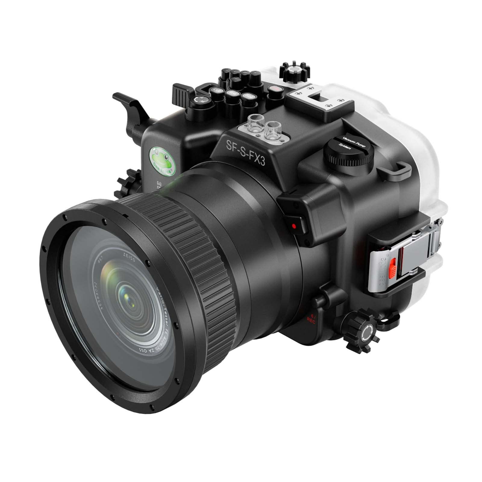 Seafrogs Underwater Housing for Sony Alpha FX3 I FX30 [40M/130FT] Waterproof Case Scuba Diving Housing for Sony ILME-FX3 I FX30 + FE 28-70mm F3.5-5.6, 24-70mm f/4, 16-35mm f/4, 50mm f/1.2 Lens