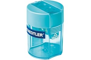 Staedtler Double Hole Tub Pencil Sharpener - Turquoise - 512 006-37