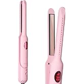 Lanvier Airflow Styler, Cool Curling Iron for Short Hair Pixie Cut&amp;Bangs | Pencil Flat Iron with 360 Degree Cool Air Flow/Dual Voltage 100-240V Global Use/LCD Display &amp; 4 Heat Settings up to 430&deg;F