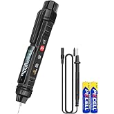 SNAKOL Pen Type Digital Multimeter Voltage Tester NCV Non-Contact Meter 600V Voltmeter, Measure AC DC Voltage Resistance Diode Capacitor Frequency Continuity for Electrician Tools