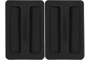 Ymapinc 2Pcs Toaster Cover 2 Slice Silicone Toaster Dust Covers Black Bread Machine Cover Silicone Toaster Lid Bread Maker Top Cover Sandwich Machine Part Accessories