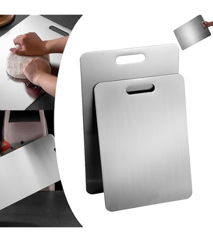 Amazon.com: 15.4" x 11" Stainless Steel Cutting Board for Kitchen,SUS 304  Chopping Board for Meat,Fruit,Vegetables,Baby Food,Dishwasher Safe&hellip;: Home &  Kitchen