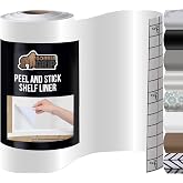 GORILLA GRIP&reg; Peel and Stick Paper, Cabinet Liner, 11.8"x10' Clear | Removable Cover for Books, Shelves, Countertops, Drawers, Cabinets and Crafts, Easy Install Kitchen Decor, Shelf Liner