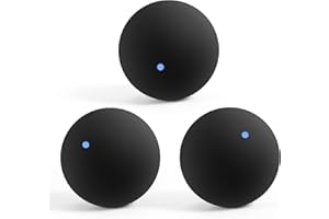 Exogio 3 Pcs Blue Dot Squash Balls - Fast Speed Training Balls for Professional Players