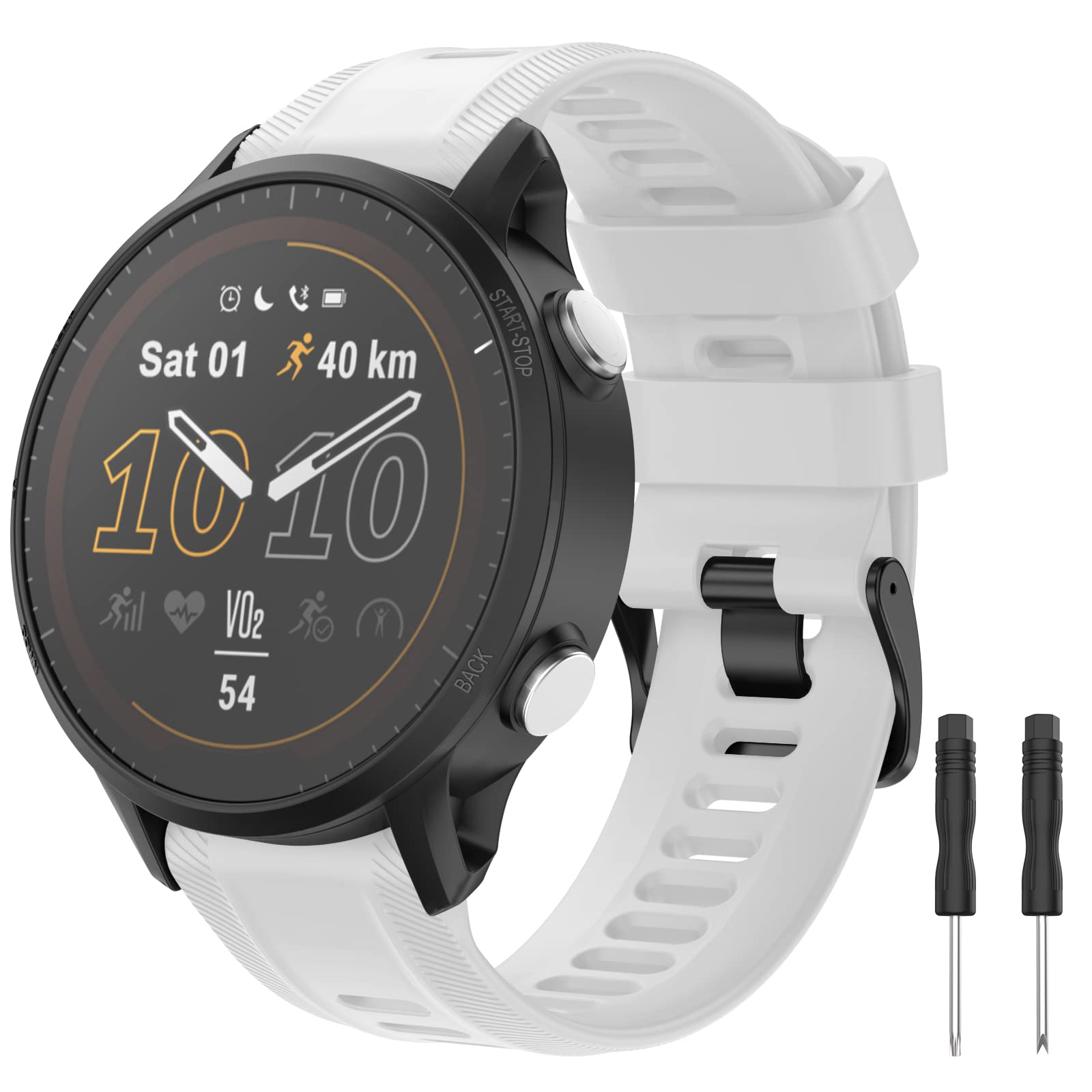 MYSNBKN 22mm Sport Silicone Watch Strap for Garmin Forerunner 955/Forerunner 945/Forerunner 935/Fenix 5/Quatix5 — image 1