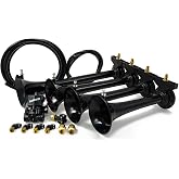 HornBlasters Shocker XL Train Horns Only - US Made Horns - 147.7 Actual dB