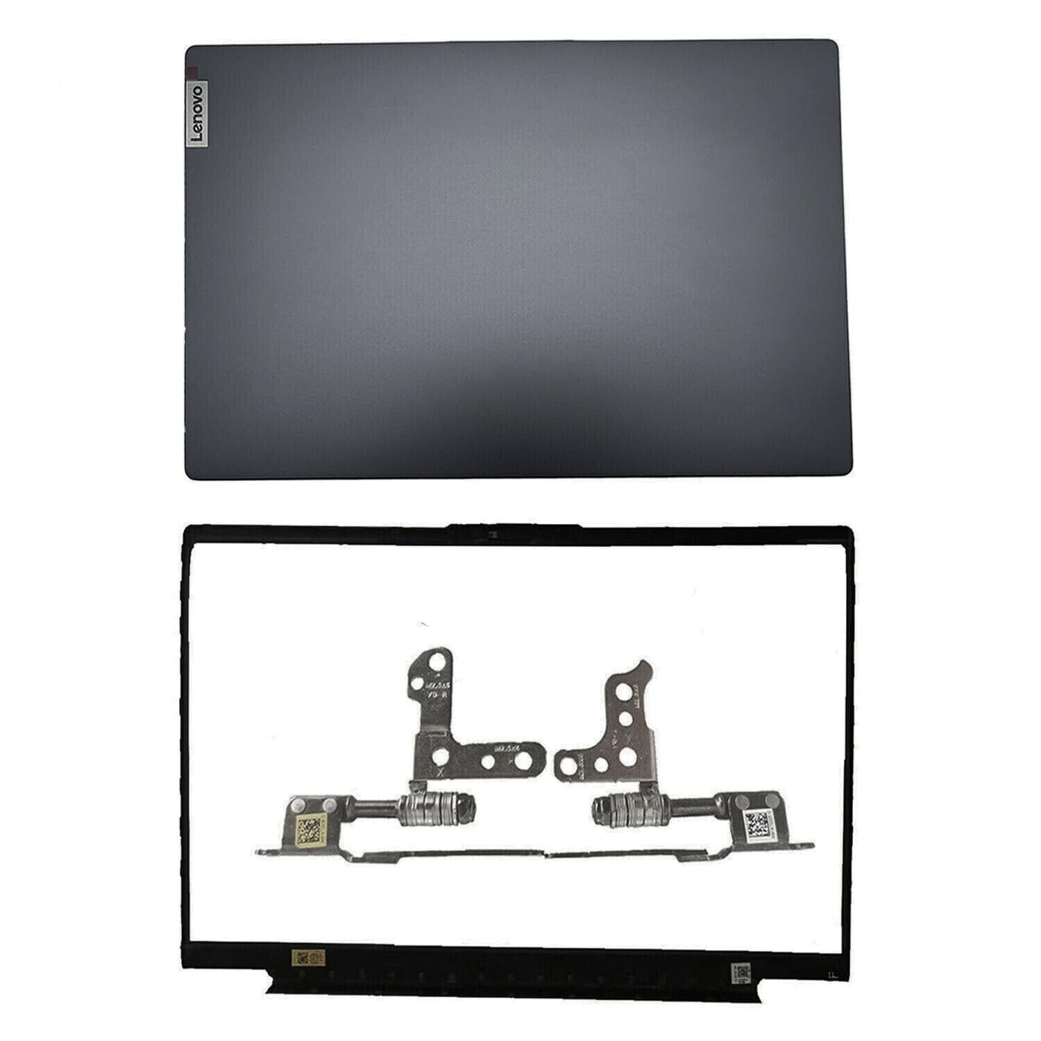 Photo 1 of Wzqrps Replacement Laptop LCD Cover Back Rear Top Lid Hinges Front Bezel for Lenovo ideapad 5 15IIL05 15ARE05 15ITL05 15ALC05 5-15IIL05 5-15ARE05 5-15ITL05 5-15ALC05 5CB0X56073 5CB0Z31048 (Gray)