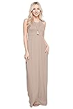 Sportoli Maxi Dresses for Women Solid Lightweight