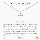 Mountain Outline Necklace, MUSTHAVE 18K Gold Plated Simple Line Nature Necklace, Minimal Nature-Inspired Pendant Jewelry for Women, Outdoor Lover Gift, Delicate Everyday Chain, 16+2 inch, Gift Card, Birthday, BFF, Unisex (Yellow Gold)