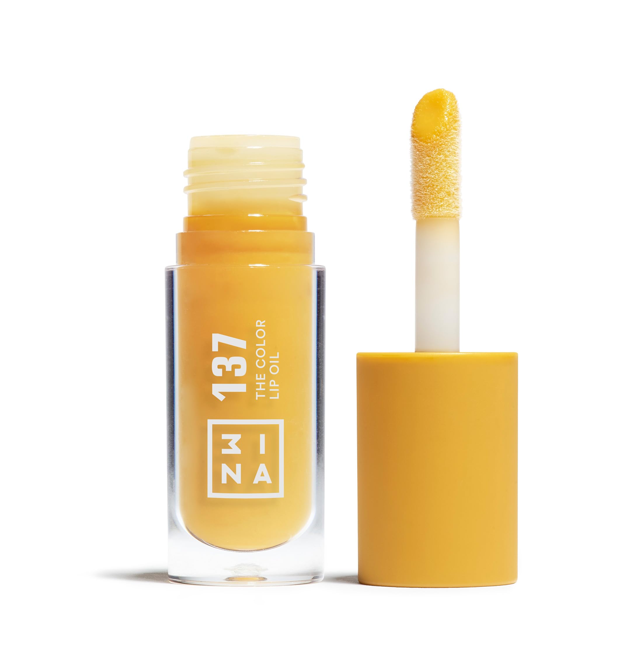 3INA MAKEUP - The Color Lip Oil 137 - Honey yellow Lip Gloss with 24h Hydration & Hyaluronic Acid - Lipstick & Lip Balm
