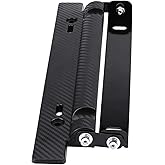 Flip Up License Plate Bracket Spring License Plate Bracket Trailer Offroad License Plate Holder Universal 180° Angle Adjustable License Registration Plate Tag Holder Carbon Fiber Tail Light Bracket