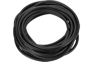 PATIKIL 26 Ft(8M) Black Natural Latex Rubber Tubing, 3/16"(5mm) ID x 5/16"(8mm) OD for Exercise & Laboratory, 1 Pack