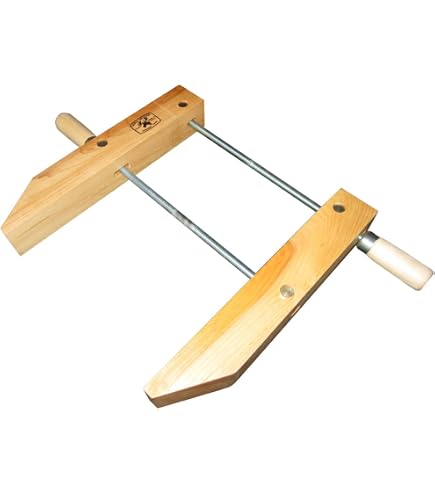 POWERTEC 2PK Wooden Handscrew Clamp - 6 Inch | Hand Screw Clamps for Woodworking (71522 POWERTEC 2PK Wooden Handscrew Clamp - 6 Inch | Hand Screw Clamps for Woodworking (71522