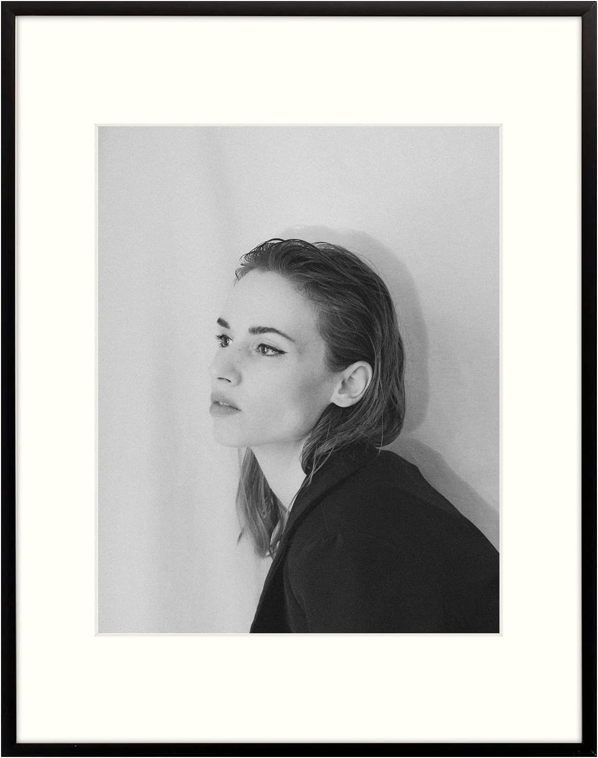 Photo Albums, Frames & Accessories - Golden State Art, 11x14 Aluminum Photo Frame with Ivory Mat for 8x10 Pictures - Sawtooth Hangers, Spring Clips - Wall Mounting - Real Glass - Metal Frame (Black, 1-Pack)