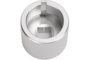 ESTINK Crankshaft Turning Socket Tool, Aluminium Alloy Engine Crankshaft Turning Socket Tool Replacement Crank Socket Fit for SBC Small Block 5.7L 305 350 400 V8 Crankshaft Part, Silver