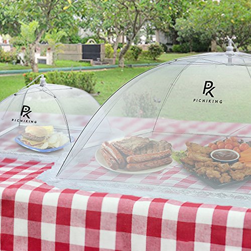 (5 Pack) Mesh Food Tents/Food Covers for Outdoors 1 XL (49x27x17) & 4