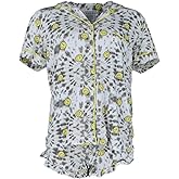 Mentally Exhausted Women's Smile Tie-Dye Notch Collar Short Sleeve and Shorts Set