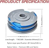 MOECSHSY Strimmer Spool for Flymo Autofeed Replacement 1.6mm 1 Pack view 2