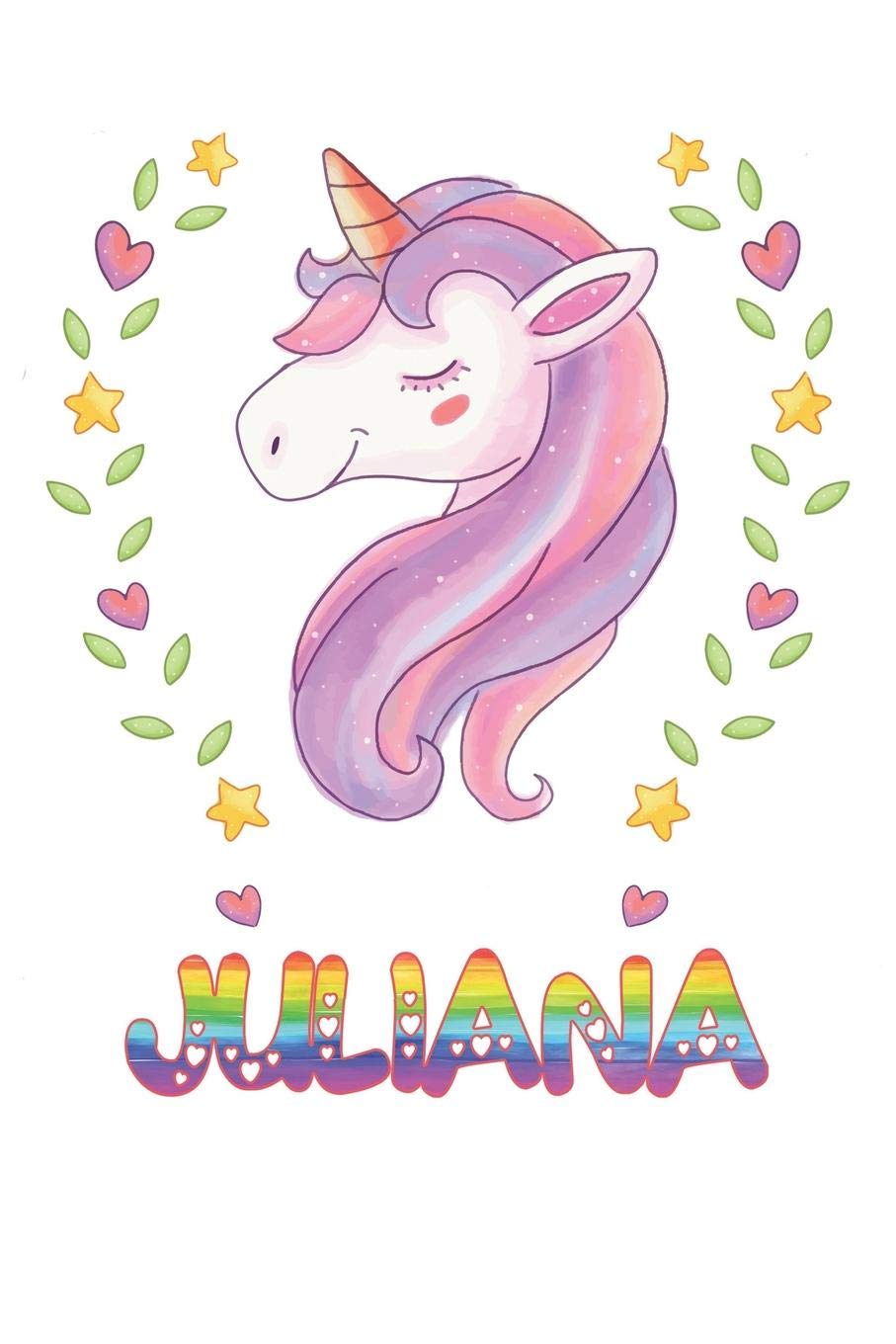 Juliana: Juliana Notebook Journal 6x9 Personalized Gift For Juliana Unicorn  Rainbow Colors Lined Paper: Leon, Maria: 9781080830640: Amazon.com: Books